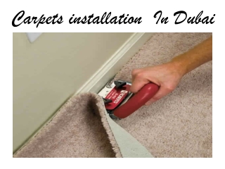 Carpet Installation in Dubai