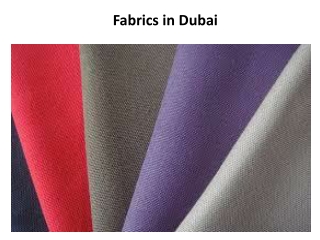 Fabrics in Dubai