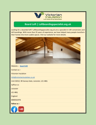 Board Loft | Loftboardingspecialist.org.uk