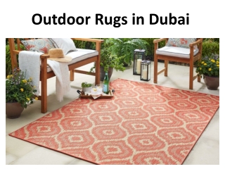 Outdoor Rugs in Dubai