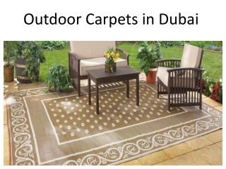 Outdoor Carpets in Dubai