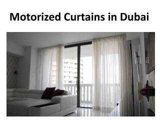 Motorized Curtains in Dubai
