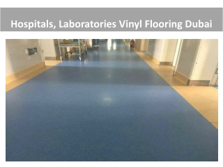 Hospitals, Laboratories Vinyl Flooring Dubai