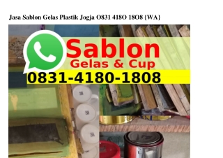 Jasa Sablon Gelas Plastik Jogja