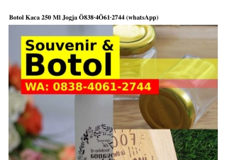 Botol Kaca 250 Ml Jogja Ô838–ㄐÔϬI–ᒿᜪㄐㄐ(whatsApp)