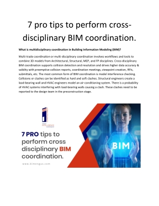 7 pro tips to perform crossdisciplinary BIM coordination