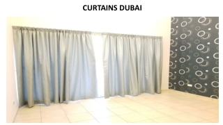 CURTAINS DUBAI