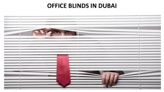 OFFICE BLINDS IN DUBAI