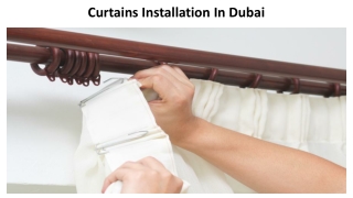 Curtains Installation In Dubai