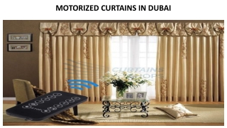 MOTORIZED CURTAINS IN DUBAI