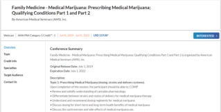 Family Medicine - Medical Marijuana Prescribing Medical Marijuana; Qualifying Conditions Part 1 and Part 2