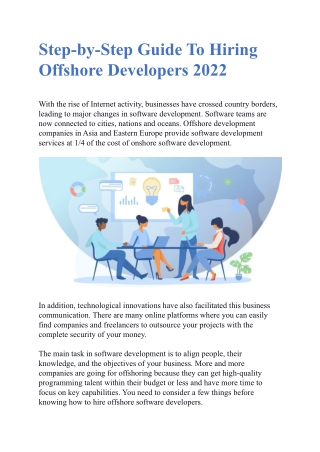Step by step guide to hiring offshore developers 2022