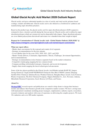 Global Glacial Acrylic Acid Industry Forecasts Report Analysis
