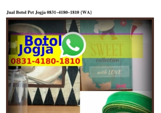 Jual Botol Pet Jogja O8౩l~4l8O~l8lO[WA]