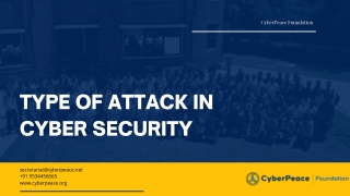 Type of Attack in Cyber Security, Cyber Security Information, Cyber Crime Near Me