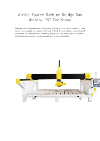 granite bridge saw China