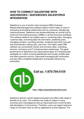 How-to-connect-Quickbooks-With-Salesforce