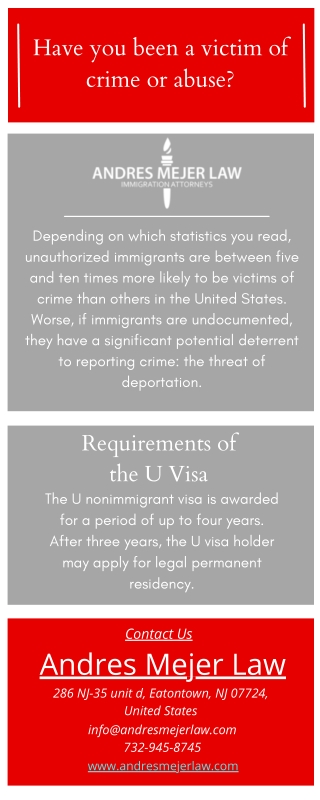 U Visas for Victims of Crime