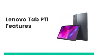 Lenovo Tab P11 Features