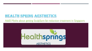 Add5 Myths about getting Sculptures fat reduction treatment in Singapore