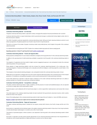 Contextual Advertising Market - Global Industry, Analysis, Size, Share, Growth,
