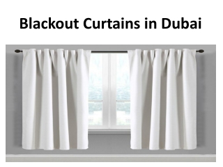 Blackout Curtains in Dubai