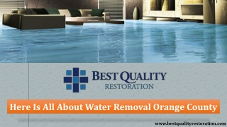 Here Is All About Water Removal Orange County