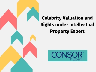 Celebrity Valuation and Rights under Intellectual Property Expert | CONSOR IP