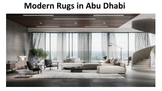 Modern Rugs in Abu Dhabi