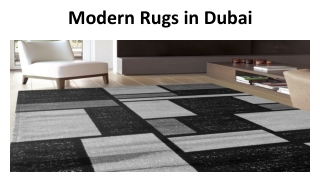 Modern Rugs in Dubai