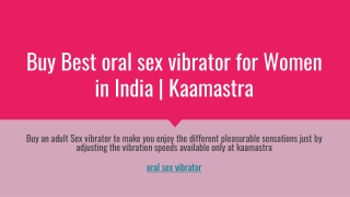 Buy Best oral sex vibrator for Women in India | Kaamastra