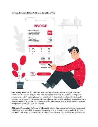 How an Invoice Billing Software Can Help You