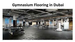 Gymnasium Flooring in Dubai