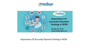 Importance Of Accurate Payment Posting In RCM