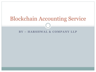 Blockchain Technology Accounting Services – HCLLP
