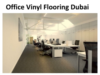 Office Vinyl Flooring Dubai