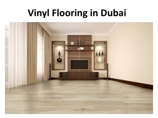 Vinyl Flooring in Dubai