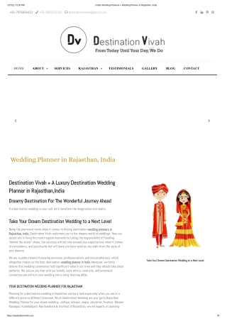 Wedding Planner in Rajasthan - Destination Vivah