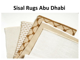 Sisal Rugs Abu Dhabi
