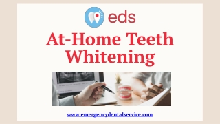 At-Home Teeth Whitening | Emergency Dental Service