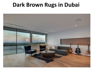 Dark brown rugs in dubai