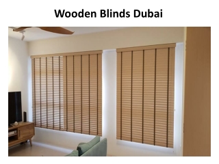 Wooden Blinds Dubai