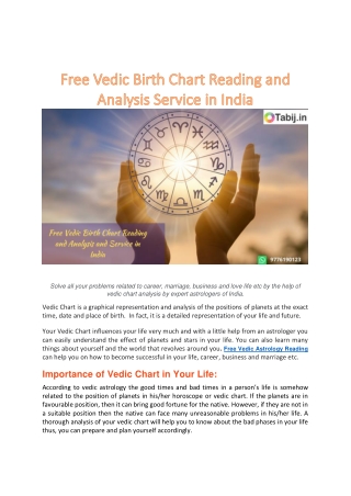 Free Vedic Birth Chart Reading and Analysis Service in India-converted
