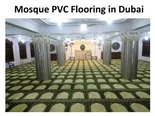 Mosque PVC Flooring in Dubai
