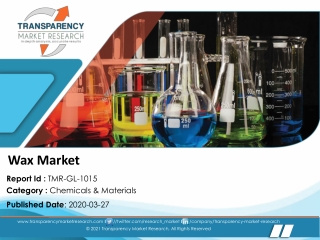 Wax Market To Reach Valuation Of ~US$ 10.7 Bn By 2027: Transparency Market Resea
