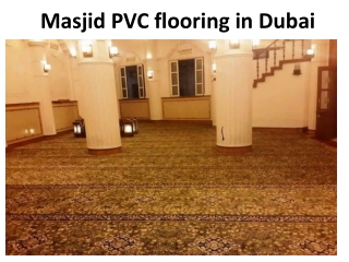 Masjid PVC flooring in Dubai
