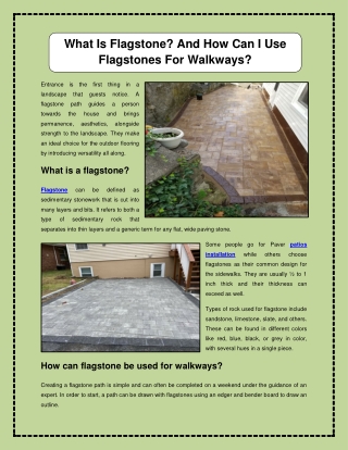 What Is Flagstone? And How Can I Use Flagstones For Walkways?