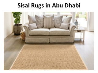 Sisal Rugs in Abu Dhabi