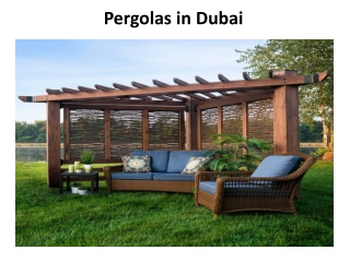 Pergolas in Dubai