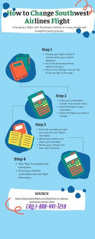 How to Change Southwest Airlines Flight Call Us  1-888-441-7259